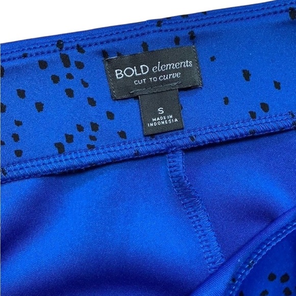 Bold Elements Small Blue Polka Dot Faux Wrap Midi Pencil Skirt Elastic Waist - Picture 6 of 8